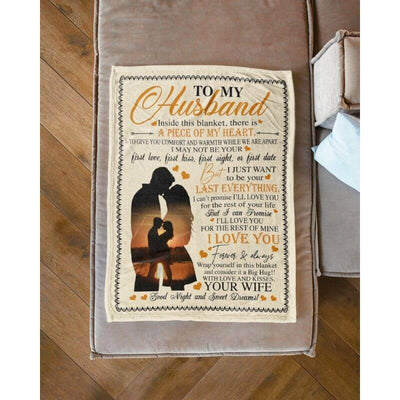 To My Husband - From Wife - Coupleblanket - A361 - Premium Blanket