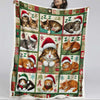 Christmas Sleeping Cat Blanket - D268 - Premium Blanket