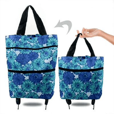 Foldable Shopping Trolley Tote Bag