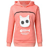 Cat Lovers Hoodie Cuddle Pouch ( Who Captivated My Heart? )