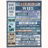To My Wife - From Husband - A608 - Premium Blanket