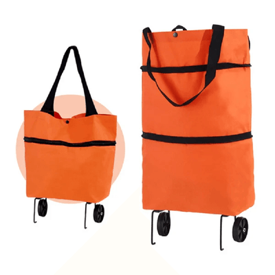 Foldable Shopping Trolley Tote Bag