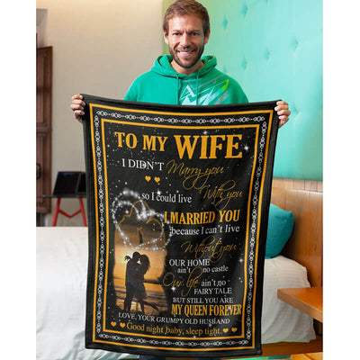 To My Wife - From Husband - A518 - Premium Blanket