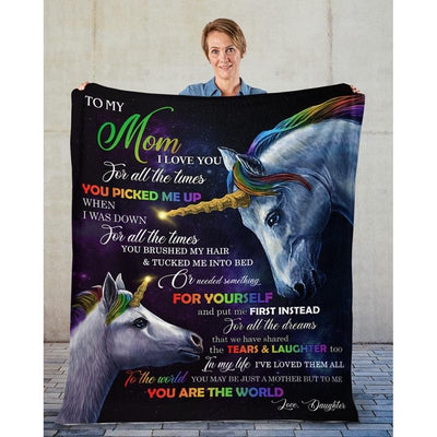 To My Mom - From Daughter - A317 - Premium Blanket