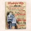 To My Wife - I Love You - Fleece Blanket