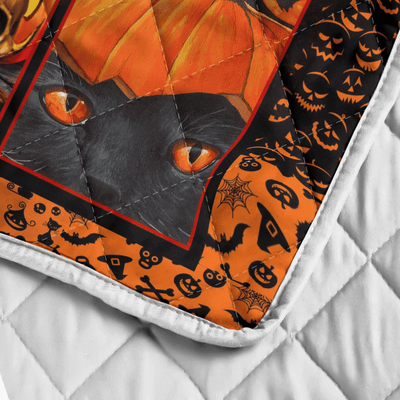 Black Cat A238 Halloween Quilt