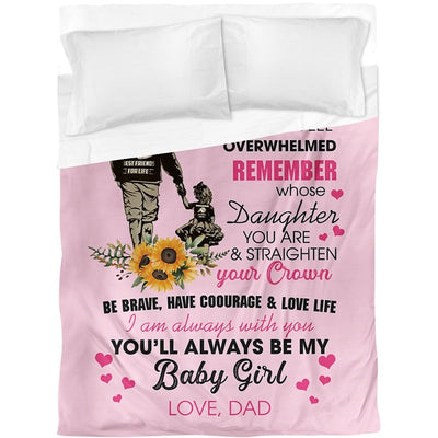 To My Daughter - From Dad - A327 - Premium Blanket