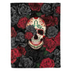 Rose Skull - B184 - Premium Blanket