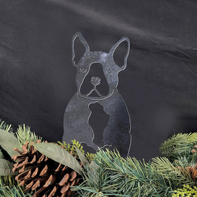 French Bulldog Metal Silhouette