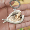 Sleeping Angel Acrylic Keychain Yorkshire Terrier SA132