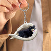 Sleeping Angel Acrylic Keychain Corgi SA187