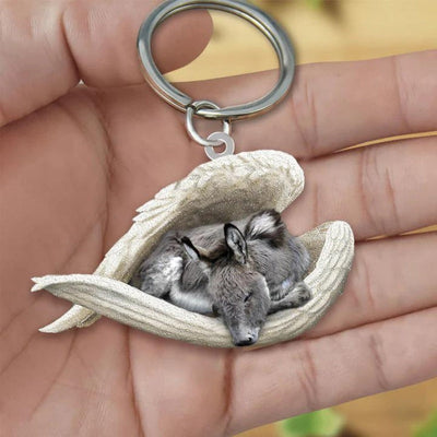 Sleeping Angel Acrylic Keychain Donkey SA212