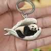 Sleeping Angel Acrylic Keychain Panda SA237