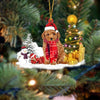 Poodle Christmas Ornament SM120