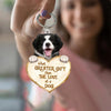 Border Collie What Greater Gift Than The Love Of A Dog Acrylic Keychain GG011