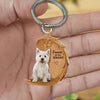 West Highland White Terrier Forever In My Heart Acrylic Keychain FK018