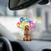 Poodle Fly With Bubbles Car Hanging Ornament BC024
