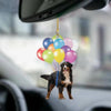Bernese Moutain Fly With Bubbles Car Hanging Ornament BC038