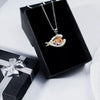 Akita Sleeping Angel Stainless Steel Necklace SN057