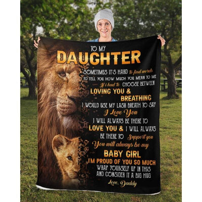 To My Daughter- From Dad - A322 - Premium Blanket