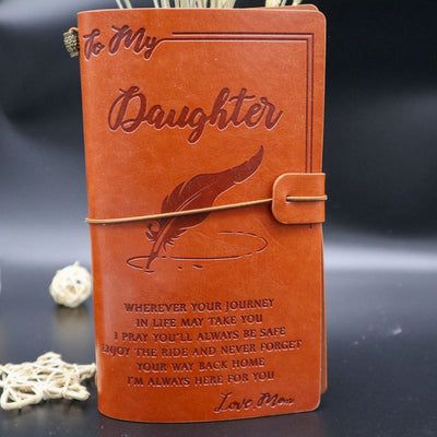 Mom To Daughter - Enjoy The Ride - Vintage Journal Notebook
