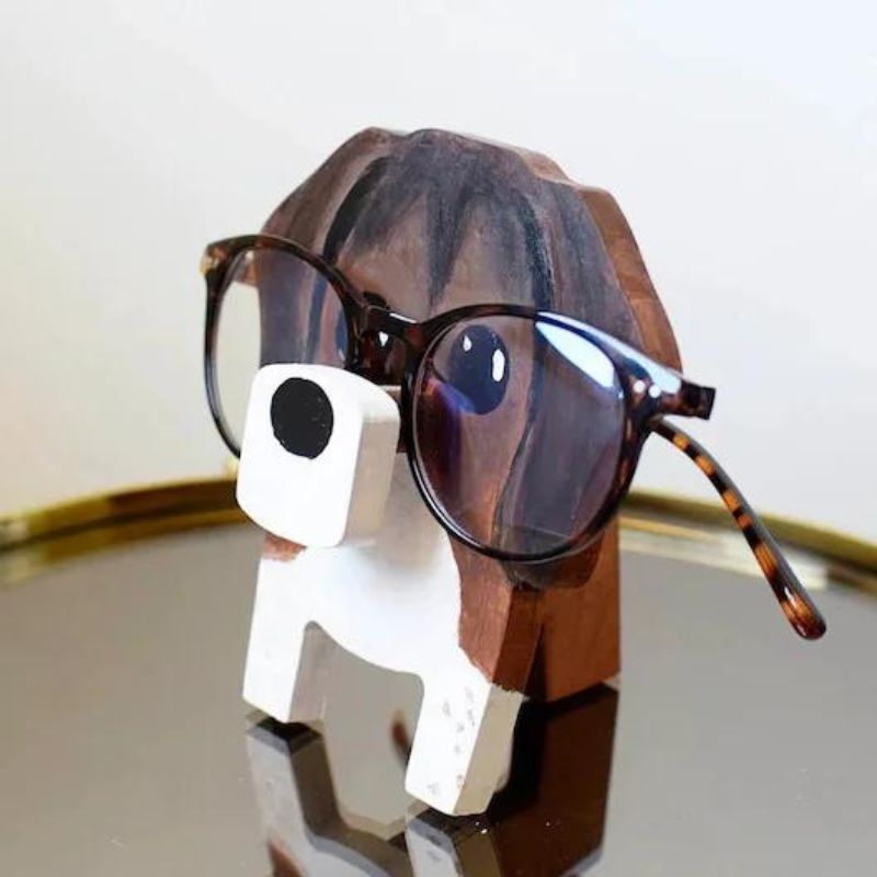 Handmade Glasses Stand Beagle