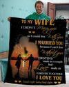 To My Wife - I Can't Live Without You - A291 - Fleece Blanket