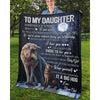 To My Daughter - From Dad - Wolfblanket - A323 - Premium Blanket