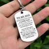 Dad To Son - Just Do Your Best - Inspirational Keychain