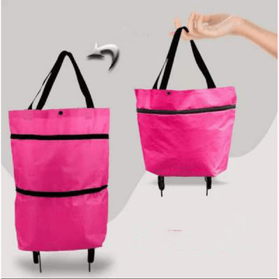 Foldable Shopping Trolley Tote Bag